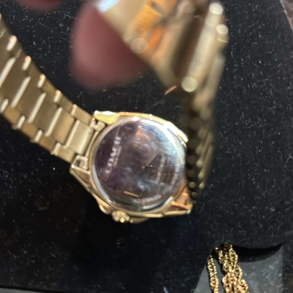 Blue Goldplated Coach watch - Picture 3 of 4